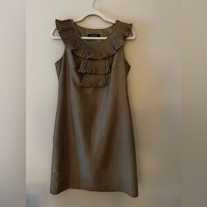 Elegant Brown Sleeveless Dress